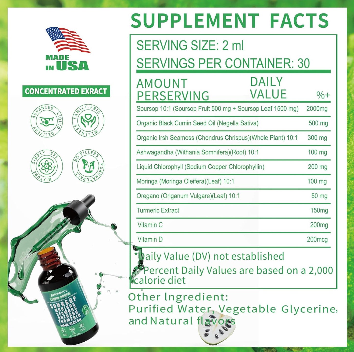 Brioh Nutra© – Soursop 10-in-1 Herbal Extract